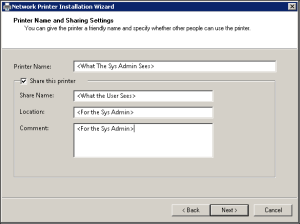 Print Queue Name