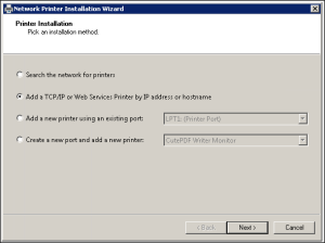 Adding IP Port