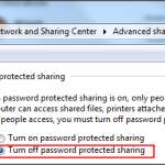 Turn off Password Protected Sharing